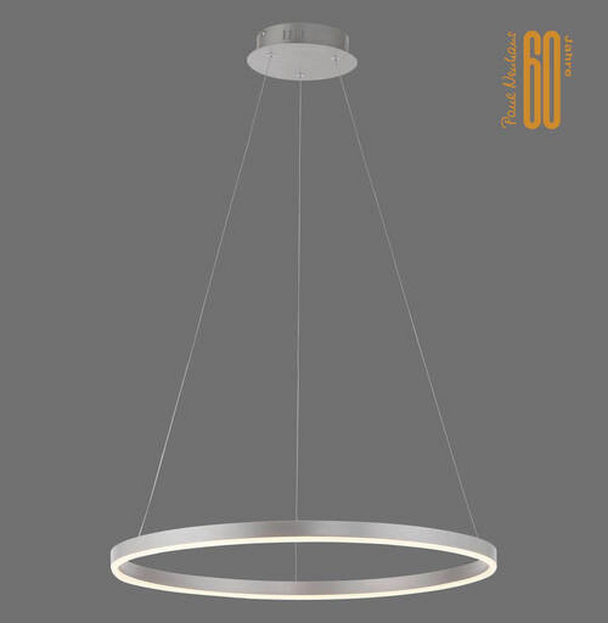 LAMPA WISZĄCA LED 15394-95 RITUS - kolor aluminiowy, Design, tworzywo sztuczne/metal (58,5/58,5/120cm)