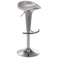 Barhocker in Silber glänzend - Silberfarben, MODERN, Kunststoff/Metall (38,5/66-87/36cm) - Mömax modern living Barhocker in Silber glänzend - Silberfarben, MODERN, Kunststoff/Metall (38,5/66-87/36cm) - Mömax modern living