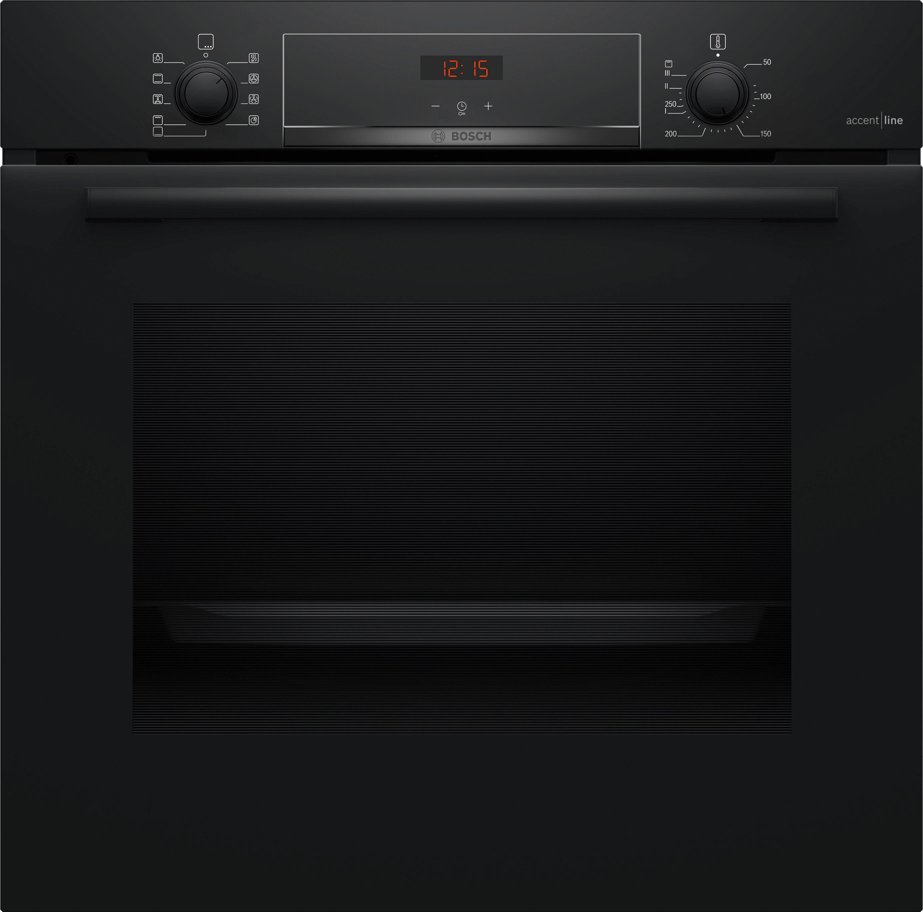 Einbaubackofen HBA4340B3 - Schwarz, MODERN, Metall (59,4/59,5/54,8cm) - Bosch