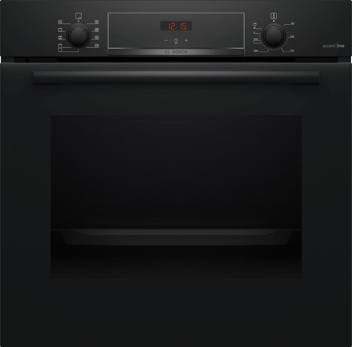 Einbaubackofen HBA4340B3 - Schwarz, MODERN, Metall (59,4/59,5/54,8cm) - Bosch