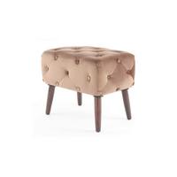 Hocker Piano ca. 40x48 cm Braun Samt - Braun, Basics, Holzwerkstoff/Textil (40/48/60cm) - Kayoom