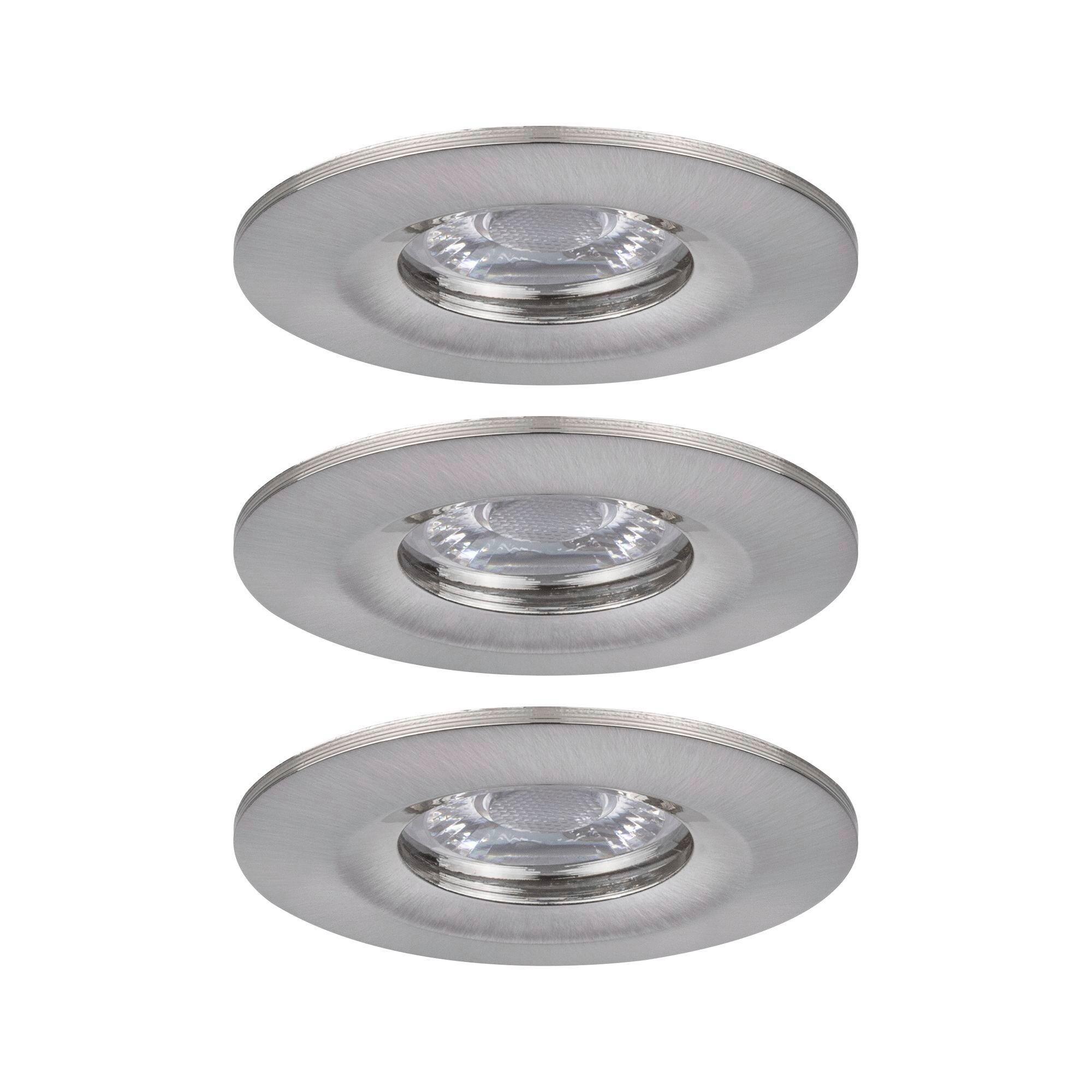 LED-Deckenleuchte Nova mini max. 4 Watt, 3-teilig - Alufarben, Basics, Metall (6,5cm) - Paulmann