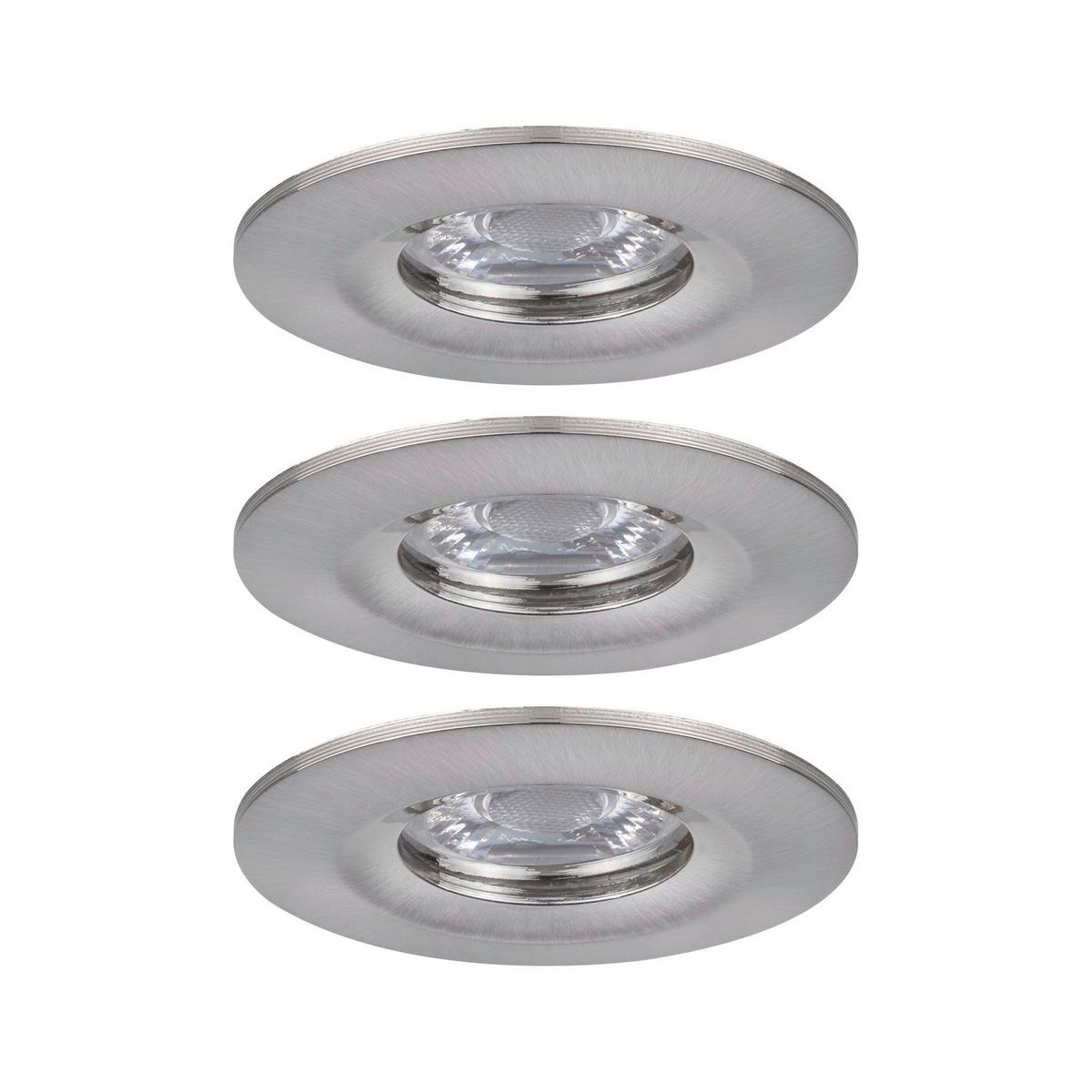 LED-Deckenleuchte Nova mini max. 4 Watt, 3-teilig - Alufarben, Basics, Metall (6,5cm) - Paulmann