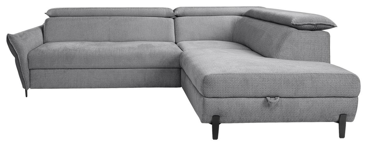 Kutna Garnitura Romeo - tamno siva/crna, Moderno, tekstil/metal (257/76-95/207-212cm) - Modern Living