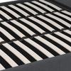 STOPPAD SÄNG JULIE - mörkgrå/svart, Modern, metall/trämaterial (180/200cm) - Bessagi Home
