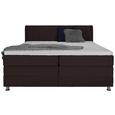 Boxspringbett in Braun ca. 180x200cm - Chromfarben/Braun, KONVENTIONELL, Kunststoff/Textil (180/200cm) - Premium Living Boxspringbett in Braun ca. 180x200cm - Chromfarben/Braun, KONVENTIONELL, Kunststoff/Textil (180/200cm) - Premium Living