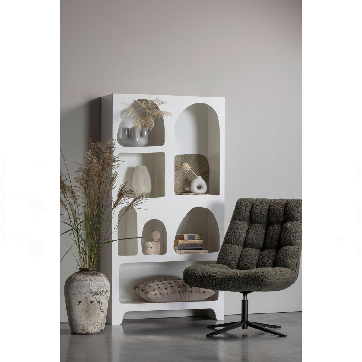 Sessel Job Dunkelgrün B: 70 cm - Dunkelgrün/Schwarz, Design, Textil/Metall (70/101/85cm) - Livetastic