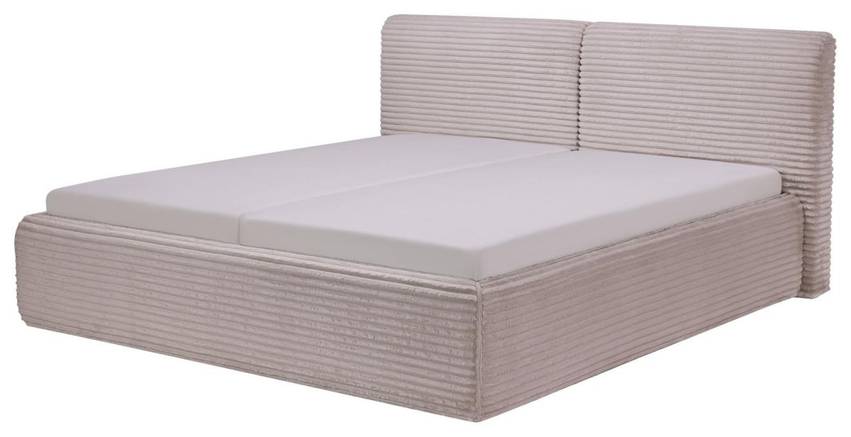 Polsterbett Tessin Creme ca. 180x200cm - Creme, KONVENTIONELL, Textil (180/200cm) - Premium Living