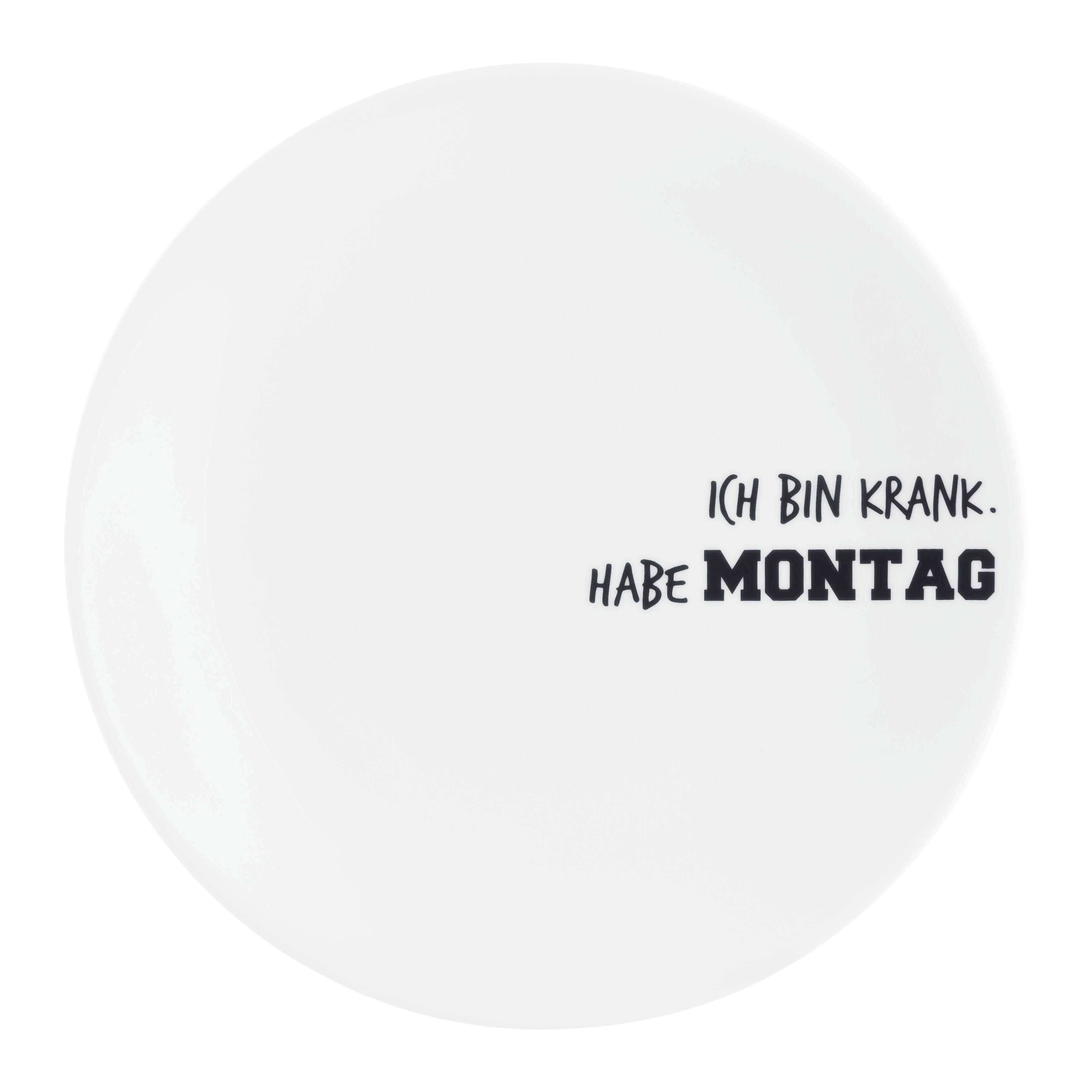 Dessertteller Graffiti Schwarz/Weiß Ø ca. 21cm - Schwarz/Weiß, MODERN, Keramik (21cm) - Mömax