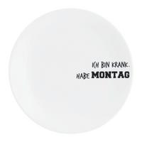 Dessertteller Graffiti Schwarz/Weiß Ø ca. 21cm - Schwarz/Weiß, MODERN, Keramik (21cm) - Mömax