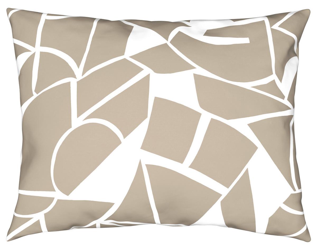 Posteljina Axel 140x200/60x80 Cm - bijela/bež, Moderno, tekstil (140/200cm) - Mömax