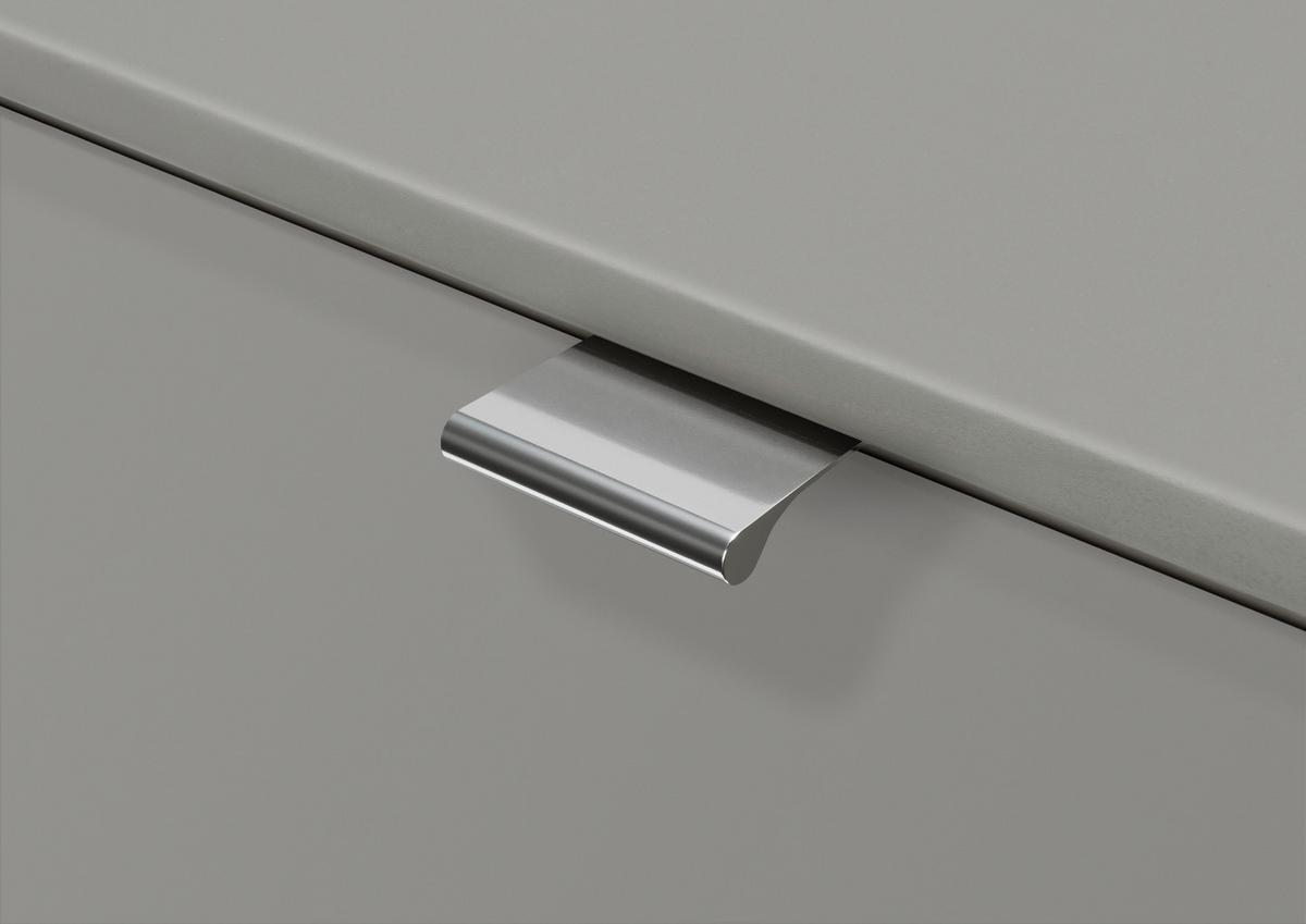 SZAFKA NOCNA MILANO 4000 - biały/czarny, Konventionell, materiał drewnopochodny/metal (40/48/43cm) - Dieter Knoll