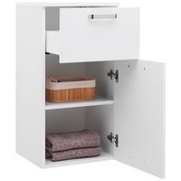 Donji Element Fresh - bijela/boje kroma, Konvencionalno, drvni materijal/metal (40/79/38,5cm) - Modern Living