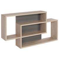 Falipolc Tölgy-szürke Szín Dream - tölgyfa/szürke, Modern, faalapú anyag (90/48/16cm)