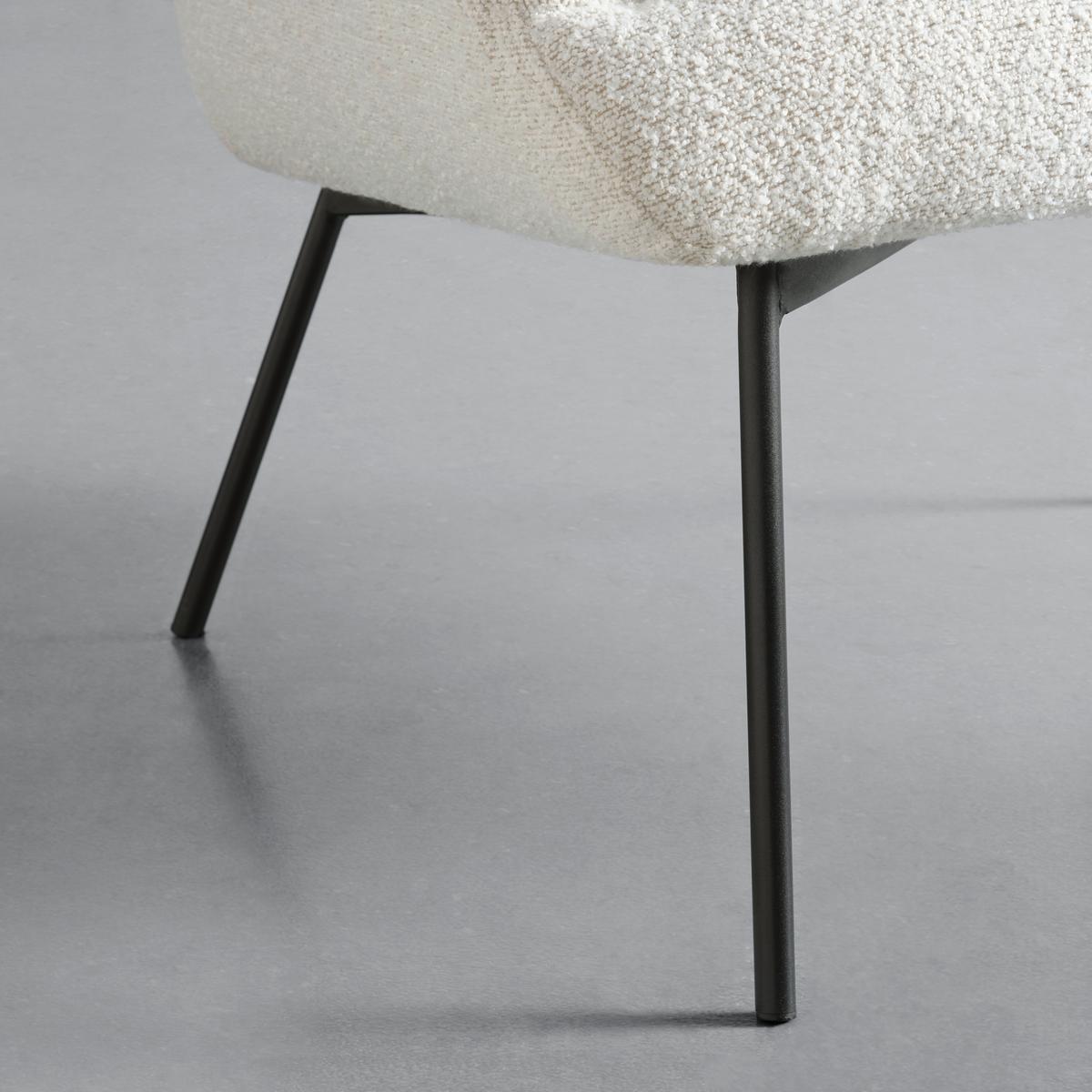 Fotelja Norbi - crna/krem, Natur, drvo/metal (84/95/75cm) - Mömax