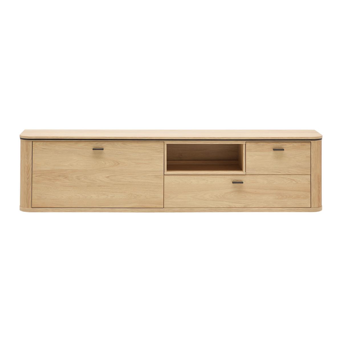 HÄNGEELEMENT LAGOS -EXKLUSIV- - Eichefarben/Anthrazit, Modern, Holzwerkstoff/Metall (210,2/51,3/37,5cm) - Premium Living