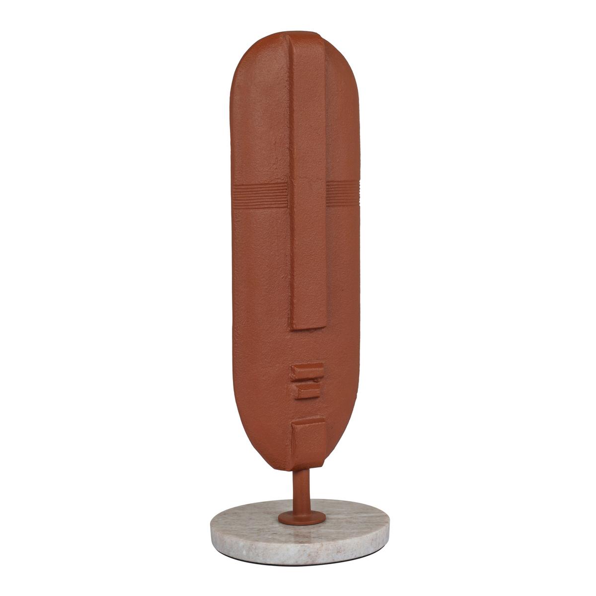 Skulptur Braun - Braun, Basics, Stein/Metall (13/37/13cm)