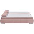 Sofa mit Schlaffunktion in Rosa 'Norman LUX.3DL' - Pink/Silberfarben, KONVENTIONELL, Holzwerkstoff/Kunststoff (208/95/105cm) - Livetastic Sofa mit Schlaffunktion in Rosa 'Norman LUX.3DL' - Pink/Silberfarben, KONVENTIONELL, Holzwerkstoff/Kunststoff (208/95/105cm) - Livetastic