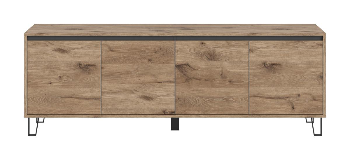 Tv Komoda Balton - Design, drvni materijal/metal (184/64/40cm) - Modern Living