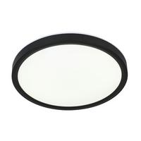 LED-Deckenleuchte Tir Scwharz/Weiß max. 18 Watt - Schwarz/Weiß, MODERN, Kunststoff (30/2,5cm) - Mömax