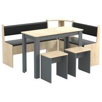 Kotna Garnitura Esal, Siva, Hrast - antracit, Moderno, leseni material (153/115cm) - MID.YOU