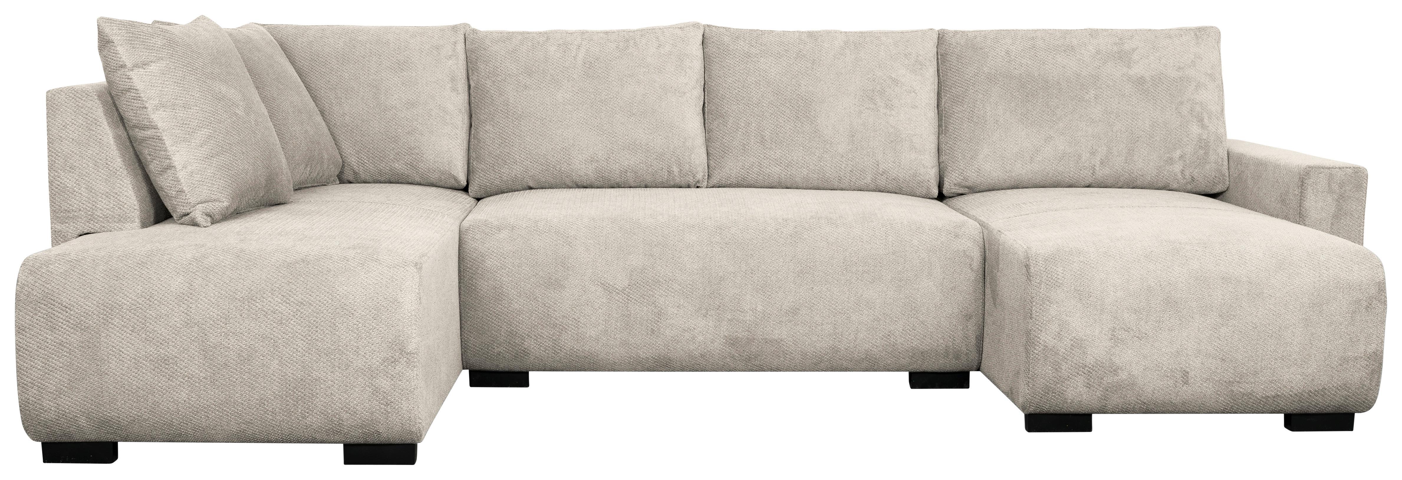 Kutna Garnitura Veronice - plava/crna, Trend, tekstil/plastika (171/313/141cm) - Modern Living