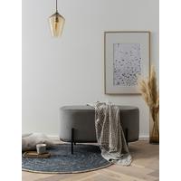 Tabure Cord, Siva - siva/črna, Moderno, kovina/tekstil (80/42/40cm) - Livetastic