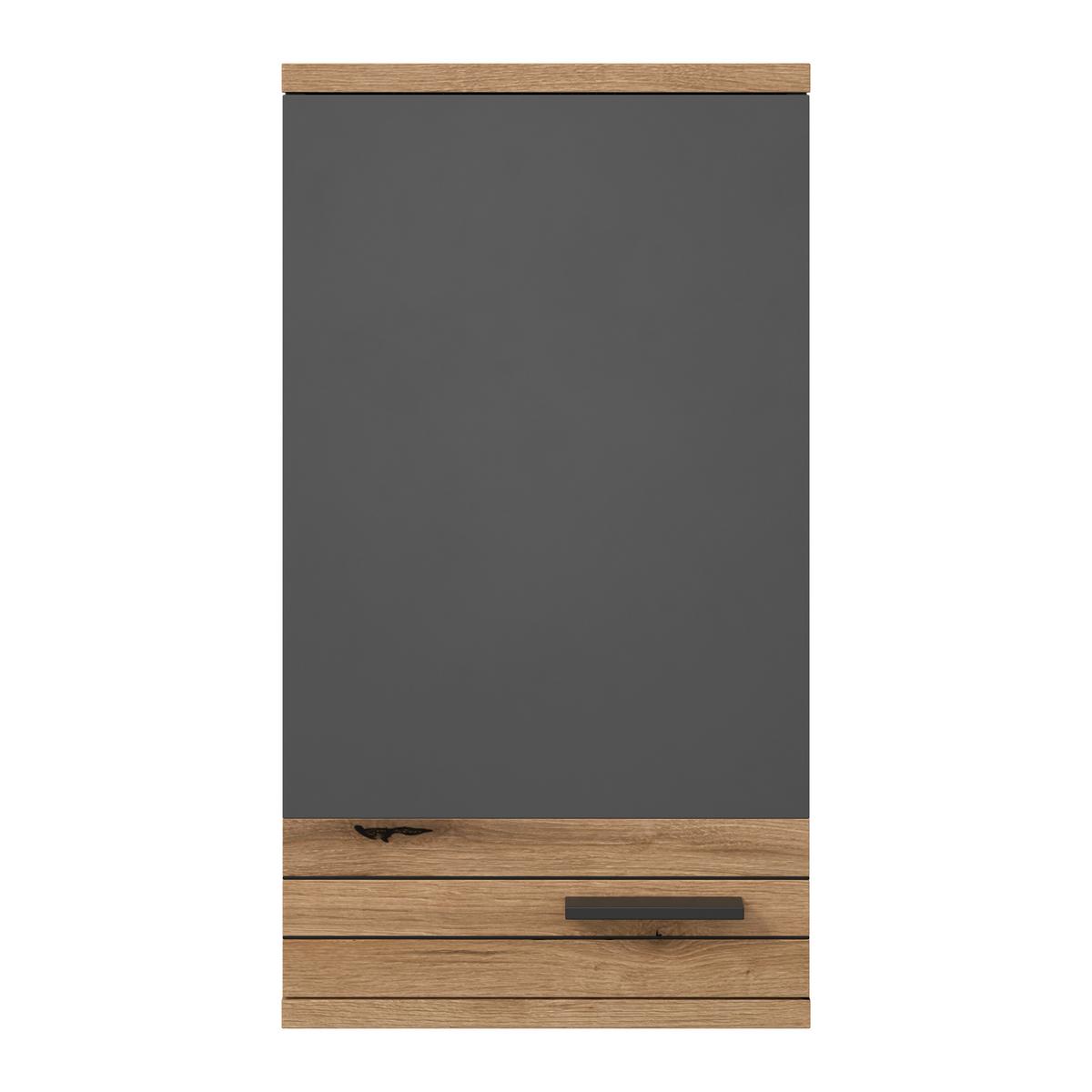 Viseći Element Cotia - boje hrasta/crna, Moderno, drvni materijal/metal (40/73/30cm) - James Wood
