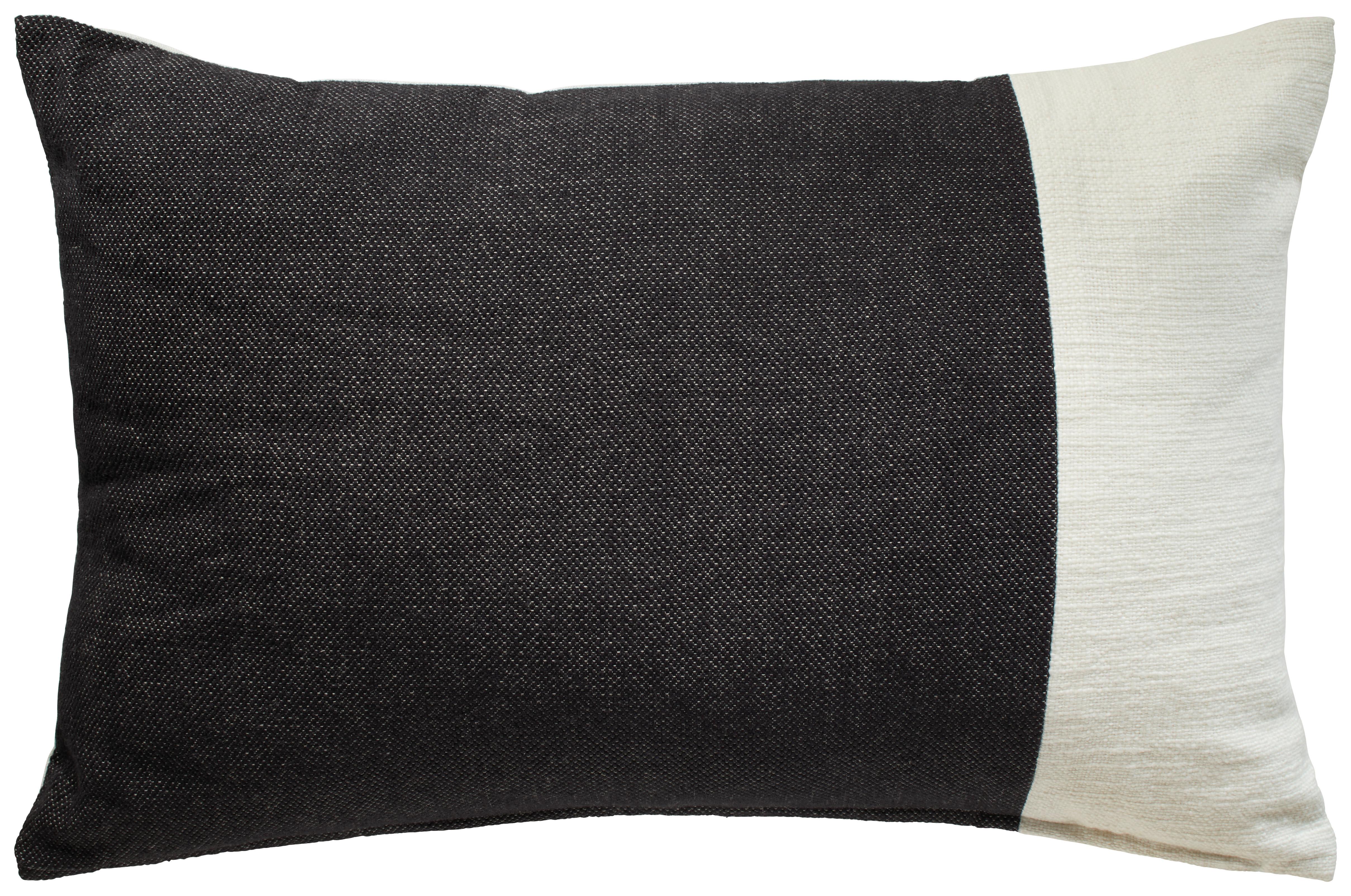 Díszpárna Levi - fekete/fehér, Modern, textil (40/60cm) - Premium Living