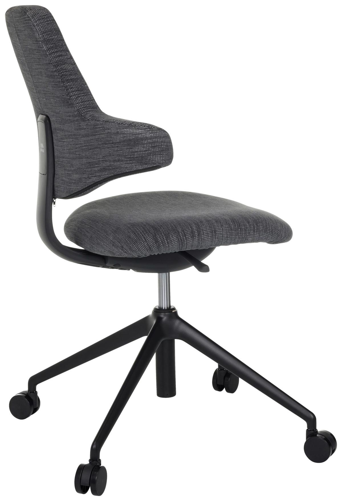 Pisarniški Stol Paliano, Siva - siva/črna, Moderno, kovina/umetna masa (58/87 - 97/57cm) - MID.YOU