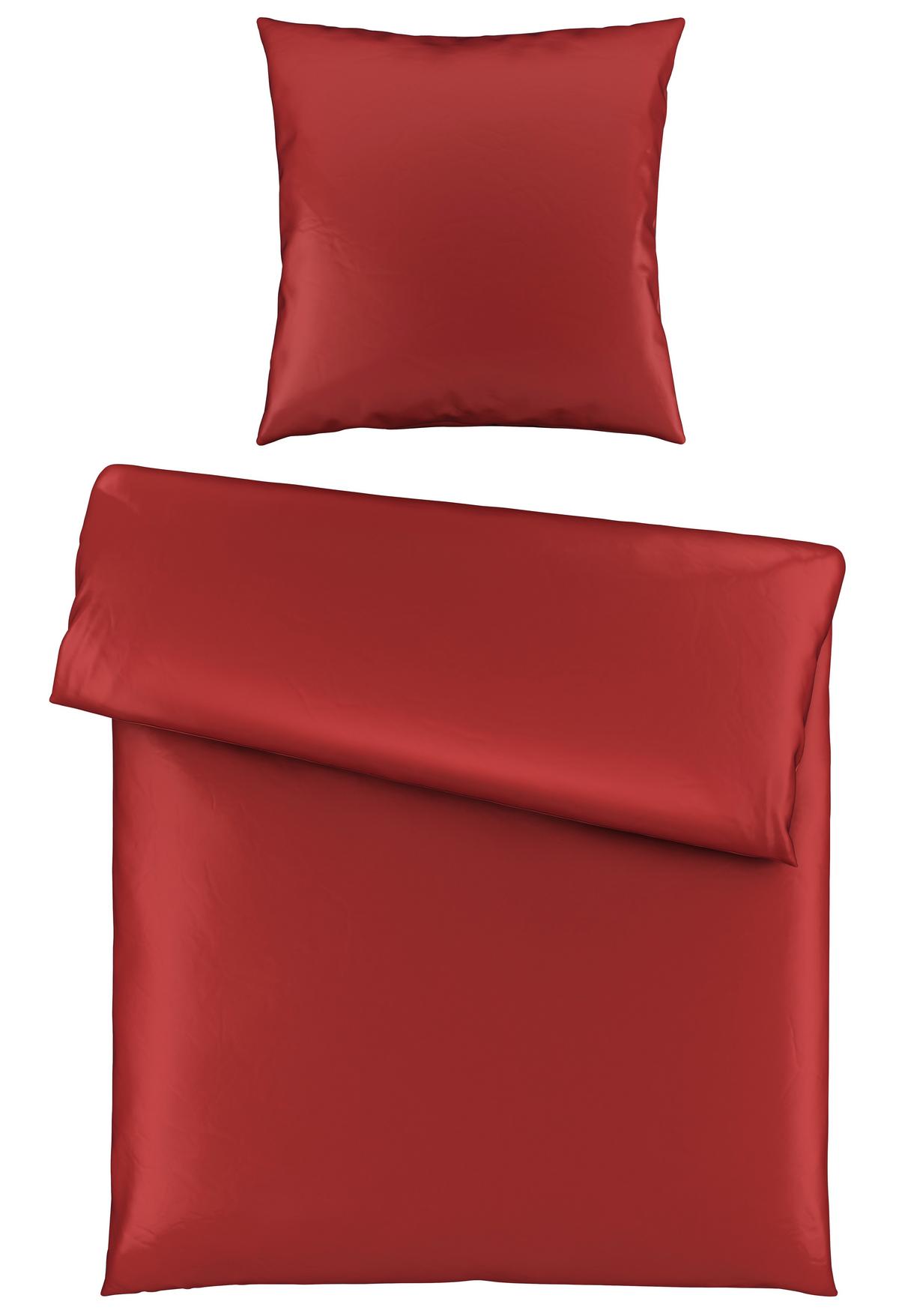 Bettwäsche Alex Uni ca. 135x200cm - Terracotta, MODERN, Textil (135/200cm) - Premium Living