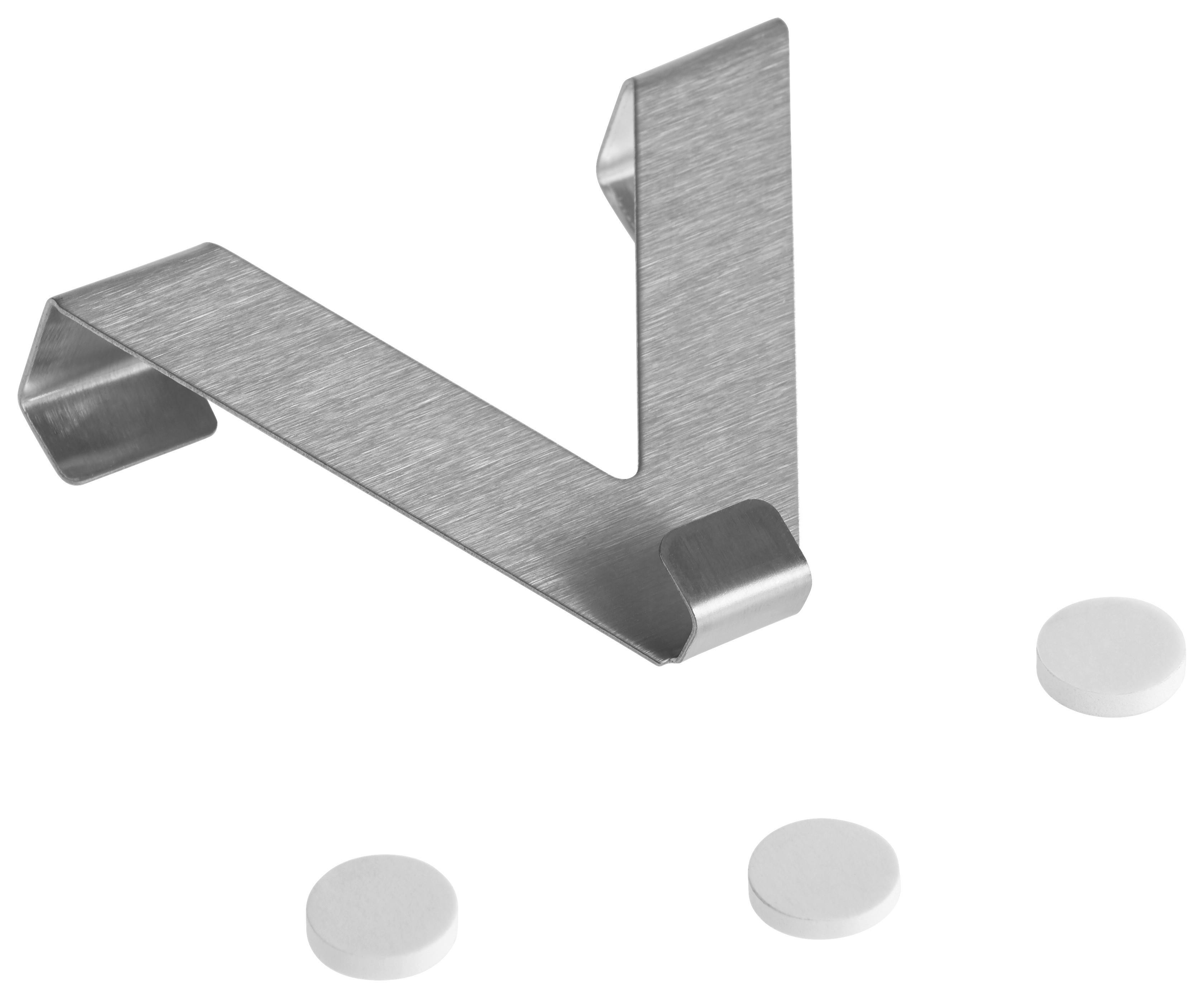 HACZYK DO ZASŁON V-HAKEN - kolor srebrny, Basics, metal (9,5/7/2cm) - Novel