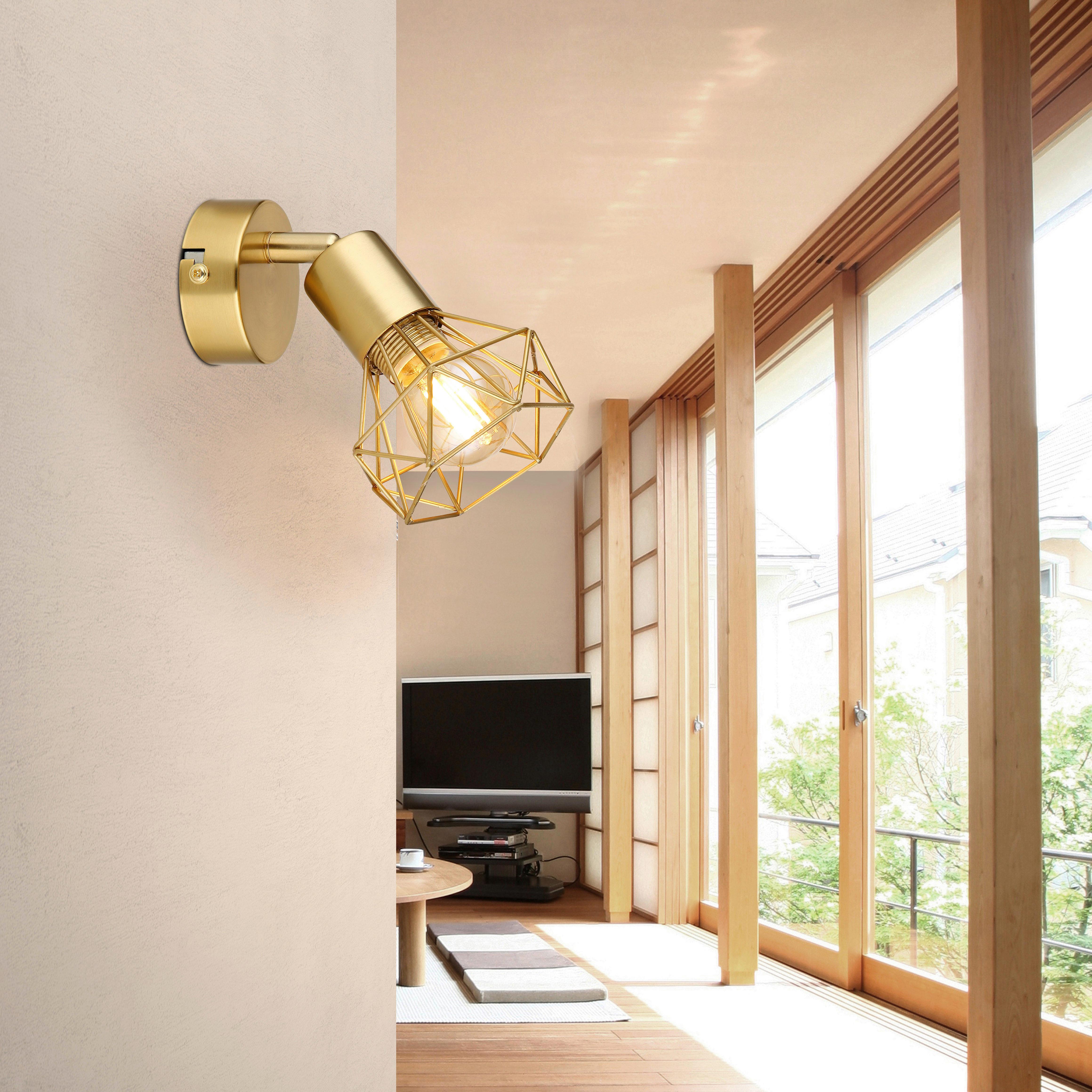 STRAHLER 54802GB-1 - Goldfarben, Design, Metall (8/13/13,5cm) - Globo