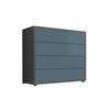 Kommode Mailand Typ 3 Anthrazit/Petrol - Anthrazit/Petrol, MODERN, Holzwerkstoff/Kunststoff (79/73/33cm) - MID.YOU