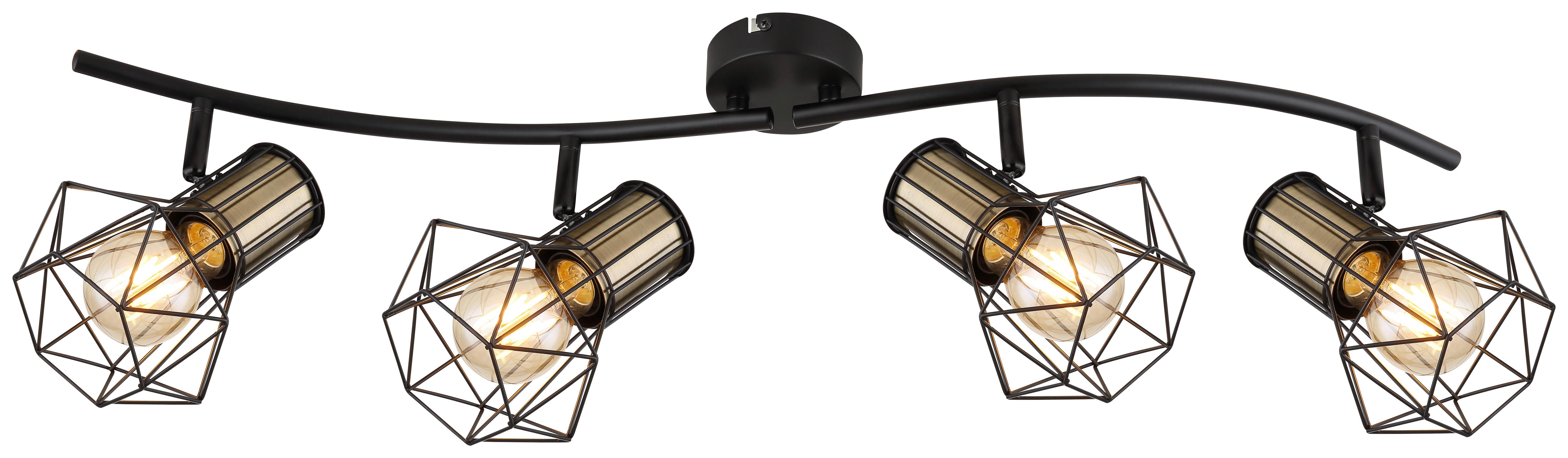 Reflektor 54017-4m Priska - boje mjeda/crna, Trend, metal (80/22,5cm) - Globo