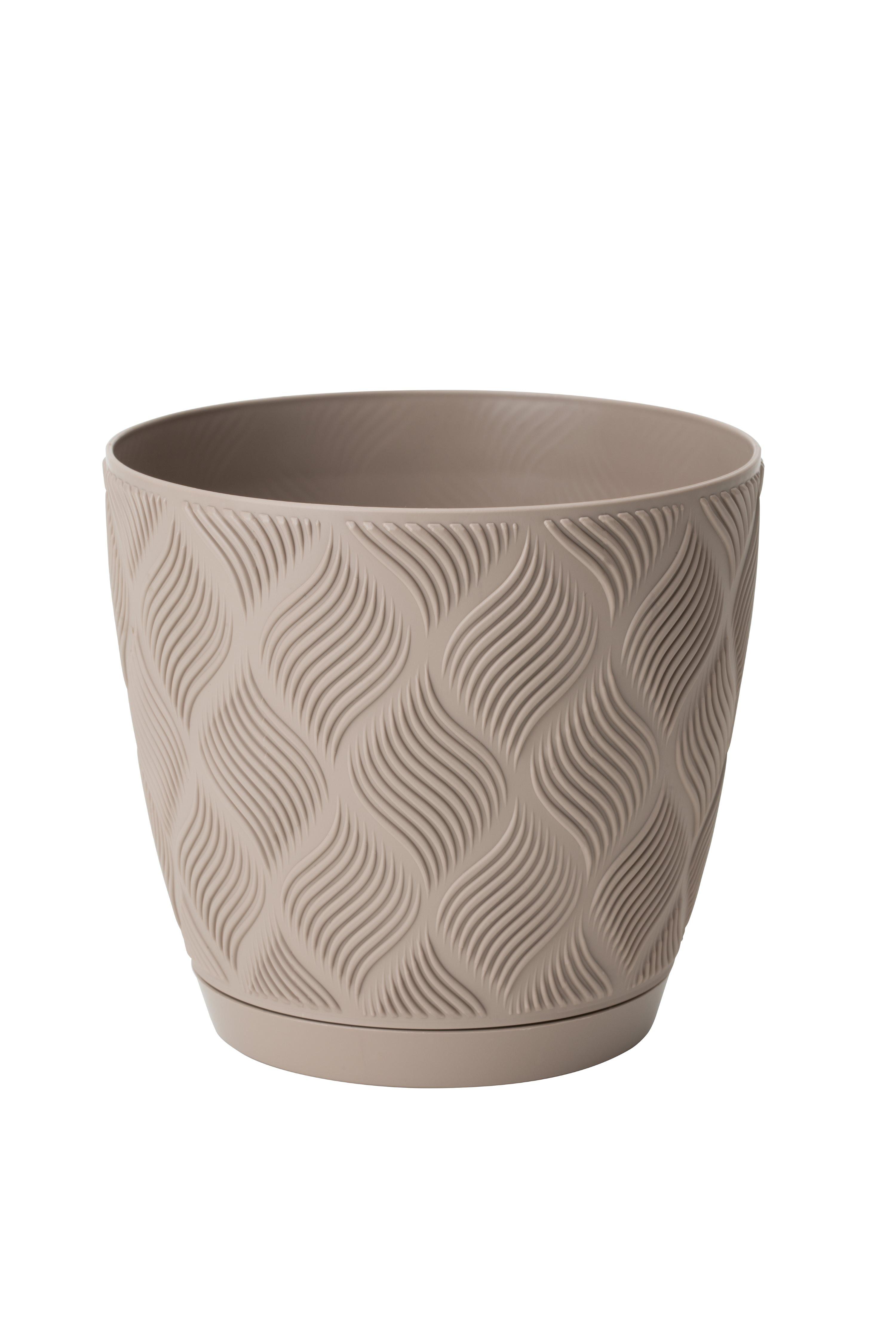 Übertopf Grow Complete ECO 13 Taupe - Taupe, KONVENTIONELL, Kunststoff (12,8/11,1cm) - Mömax