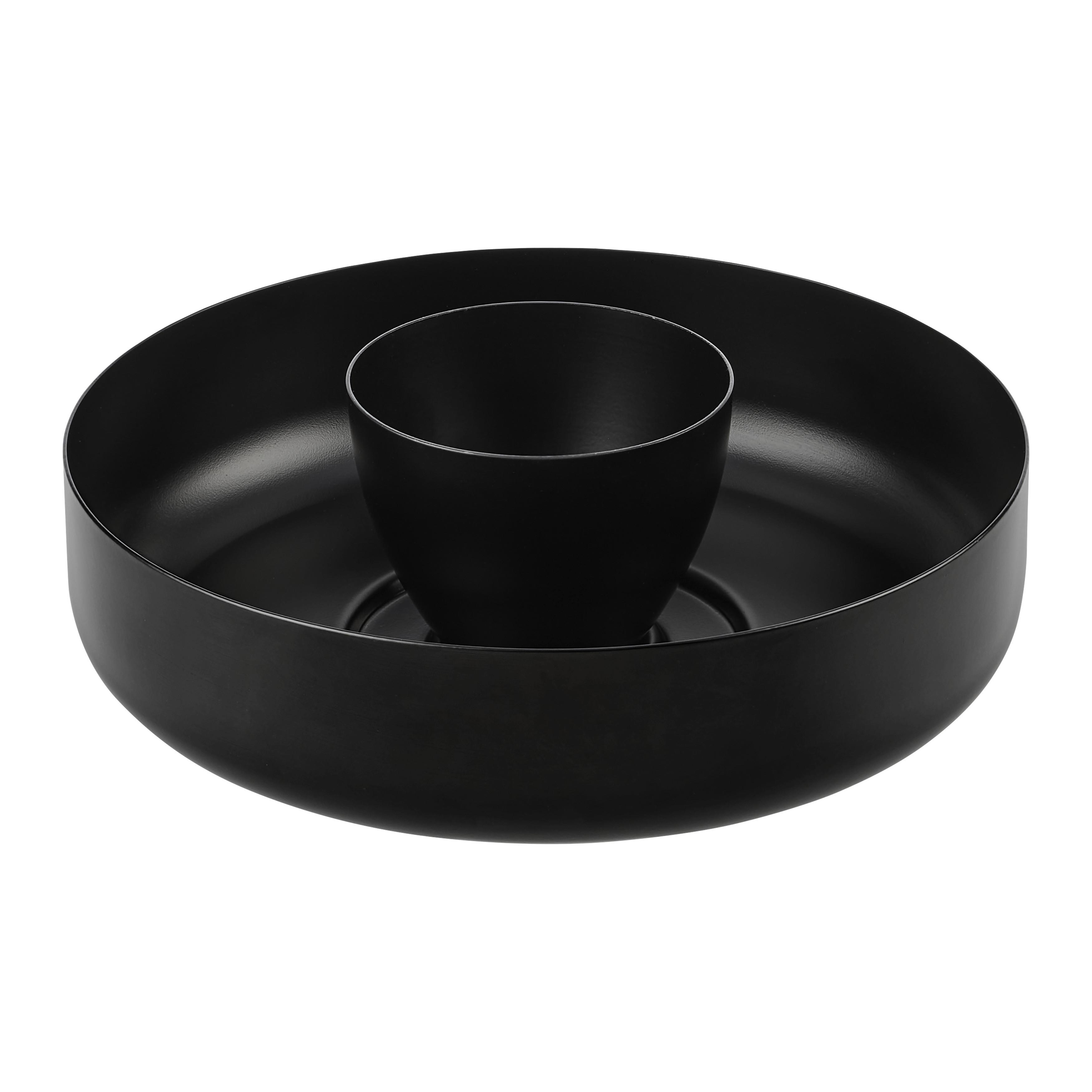 FRUKTSKÅL BETTY - svart, Modern, metall (25/13cm) - Mömax