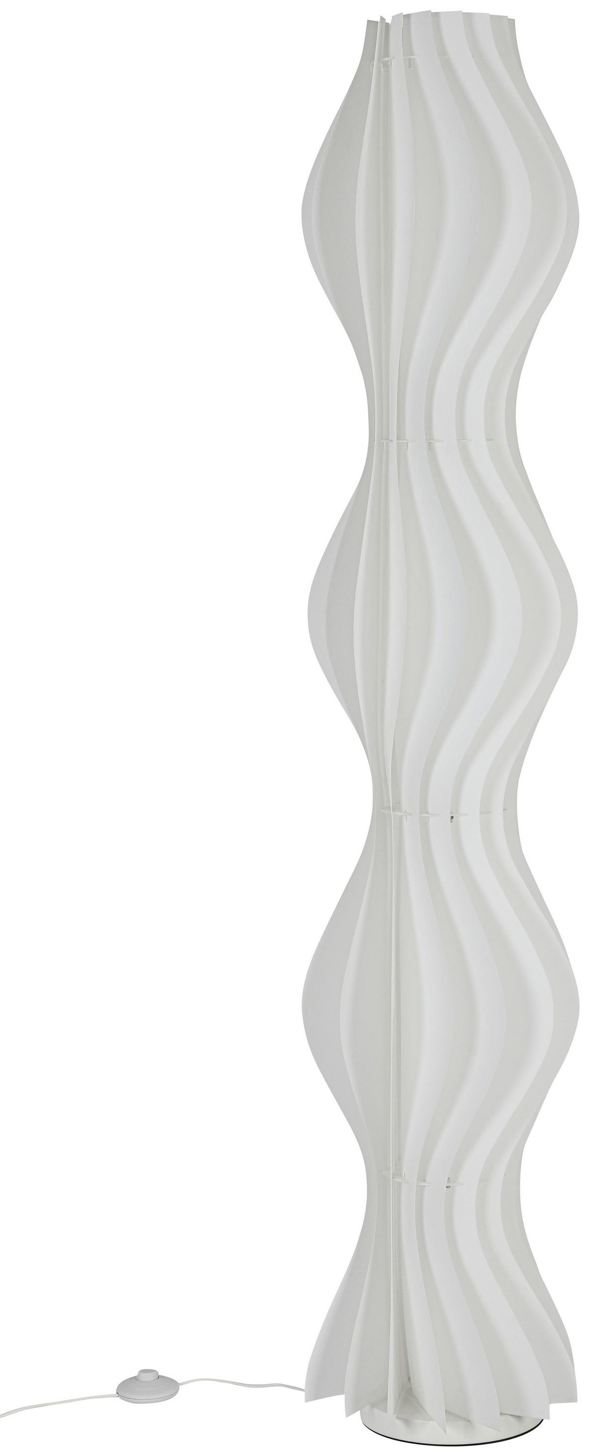 LED-Stehleuchte Alexander Weiß max. 24 Watt - Weiß, MODERN, Kunststoff/Metall (30/30/150cm) - Mömax