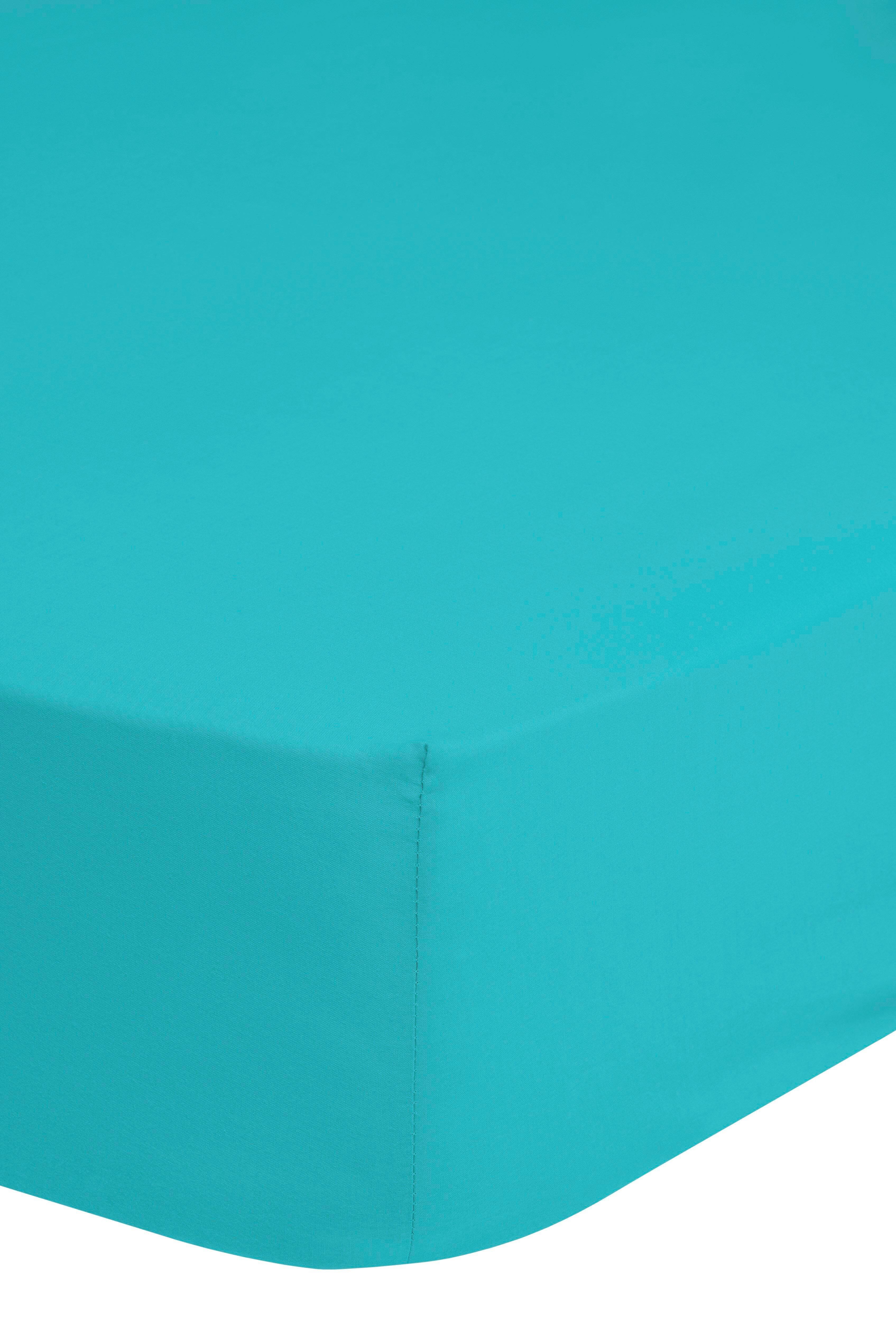 Spannleintuch Jersey ca. 140x200cm - Türkis, Basics, Textil (140/200cm) - MID.YOU