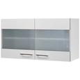 Küchenoberschrank Weiß - Edelstahlfarben/Weiß, MODERN, Holzwerkstoff/Metall (100/54/32cm) - FlexWell.ai Küchenoberschrank Weiß - Edelstahlfarben/Weiß, MODERN, Holzwerkstoff/Metall (100/54/32cm) - FlexWell.ai