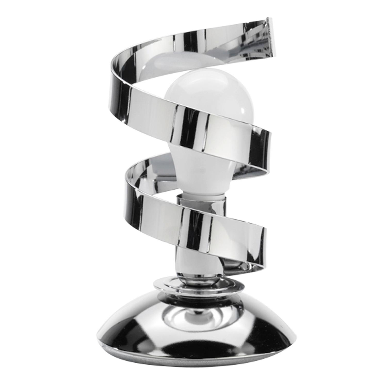 Tischleuchte Zoe Cromo Chromfarben max. 6 Watt - Chromfarben, Design, Metall (12/12/25cm)