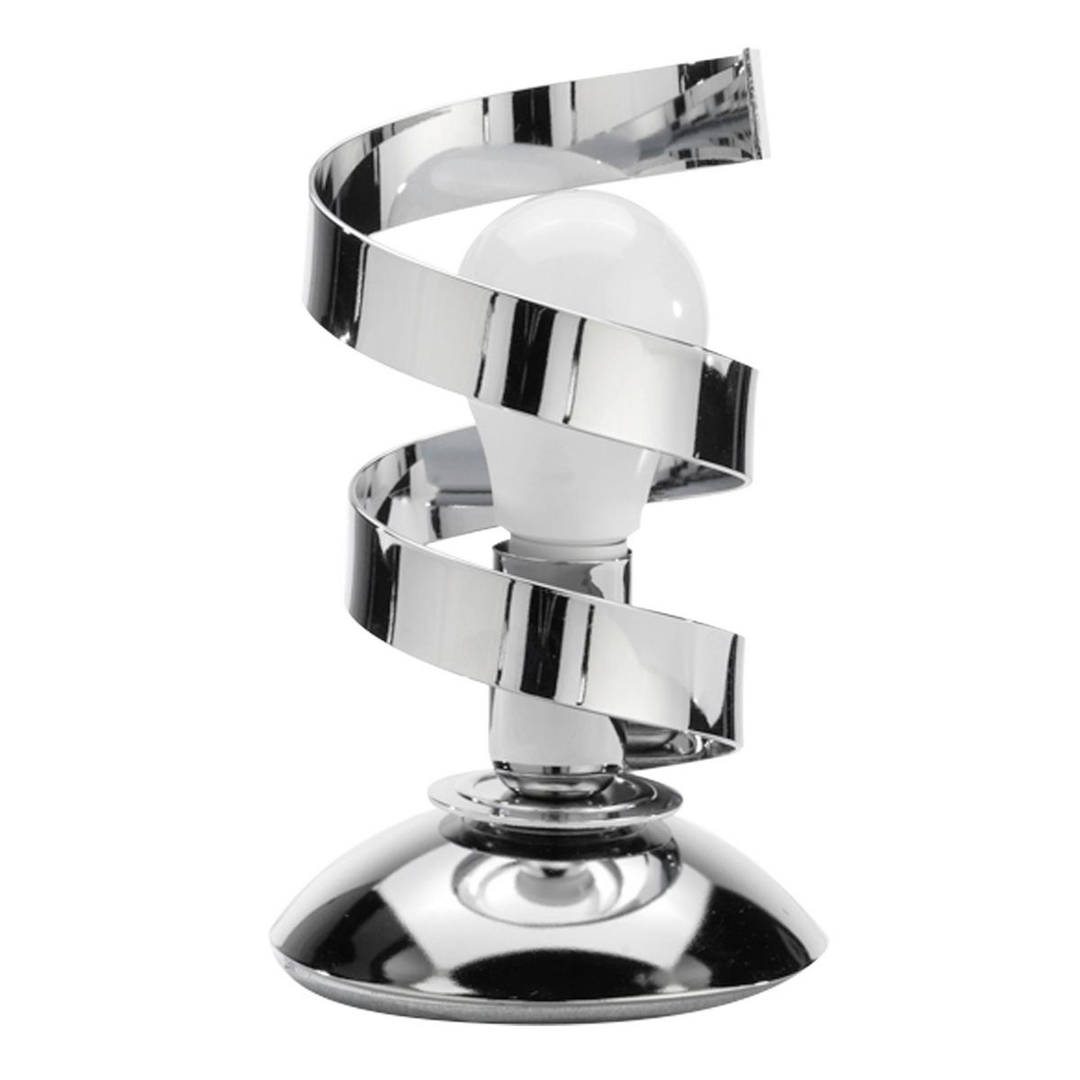 Tischleuchte Zoe Cromo Chromfarben max. 6 Watt - Chromfarben, Design, Metall (12/12/25cm)