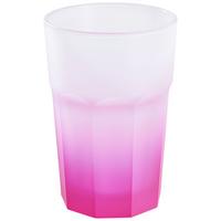 Pohár Sandy - pink/világoskék, Modern, Üveg (8,5/12,1/8,5cm) - Modern Living