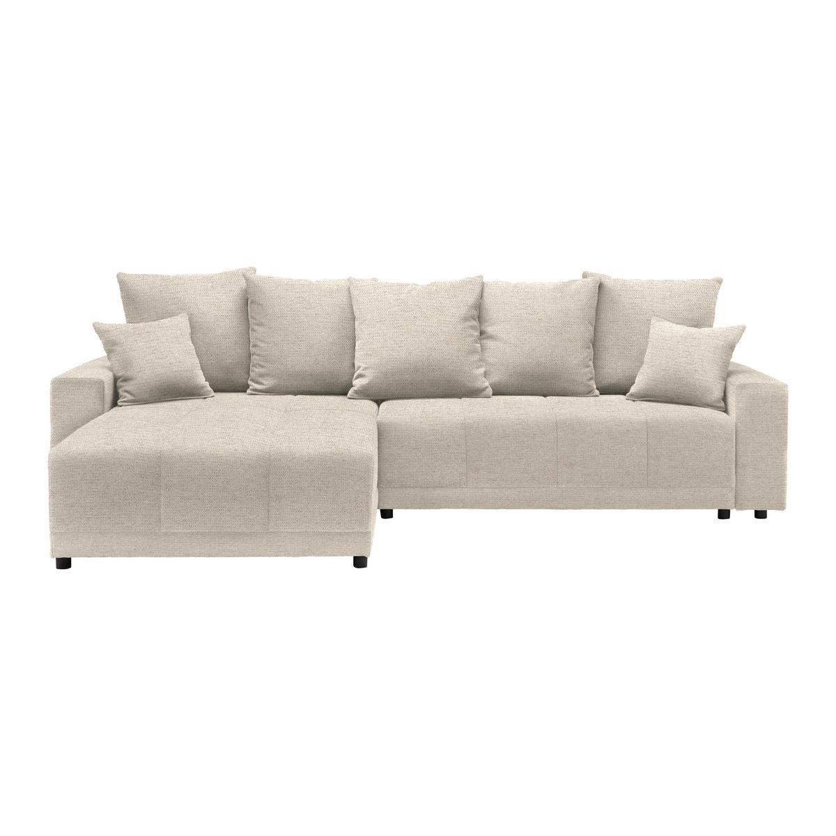 Ecksofa Alatri Beige - Beige/Schwarz, MODERN, Kunststoff/Textil (289/90/176cm) - Based