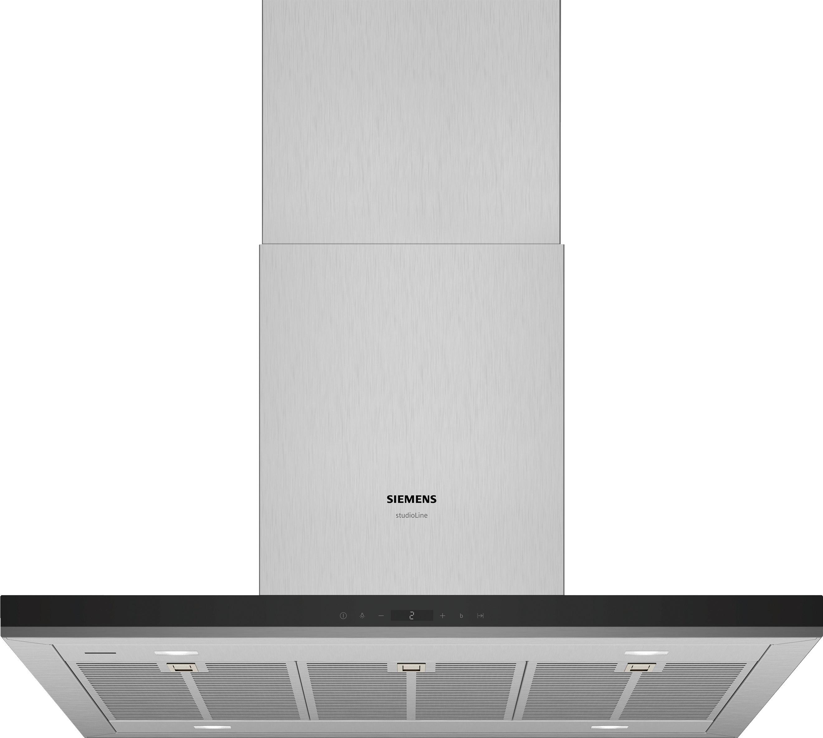 Dunstabzugshaube LF98BIR55 Inselhaube Edelstahl - Edelstahlfarben, LIFESTYLE, Metall (89,8/4,6/60cm) - Siemens