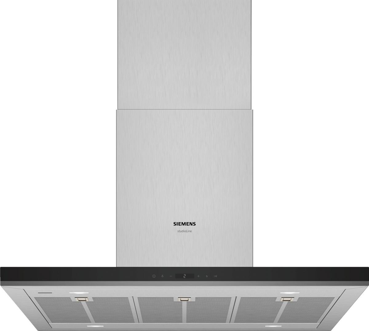 Dunstabzugshaube LF98BIR55 Inselhaube Edelstahl - Edelstahlfarben, LIFESTYLE, Metall (89,8/4,6/60cm) - Siemens