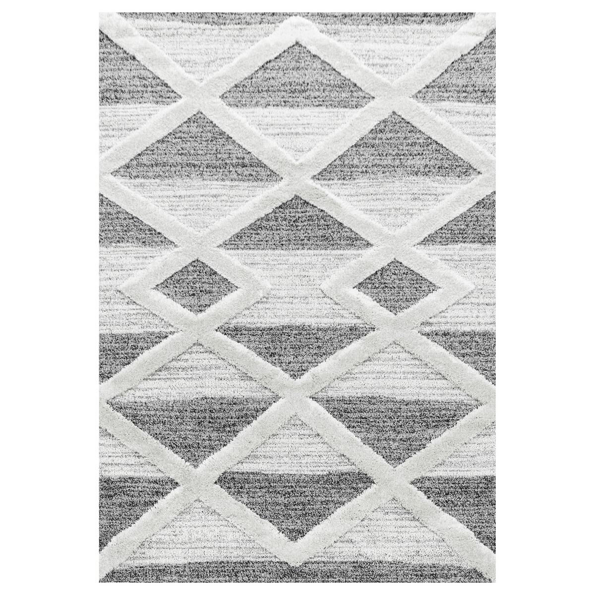 Webteppich Pisa Grau ca. 280x370cm - Grau, KONVENTIONELL, Textil (280/370cm)