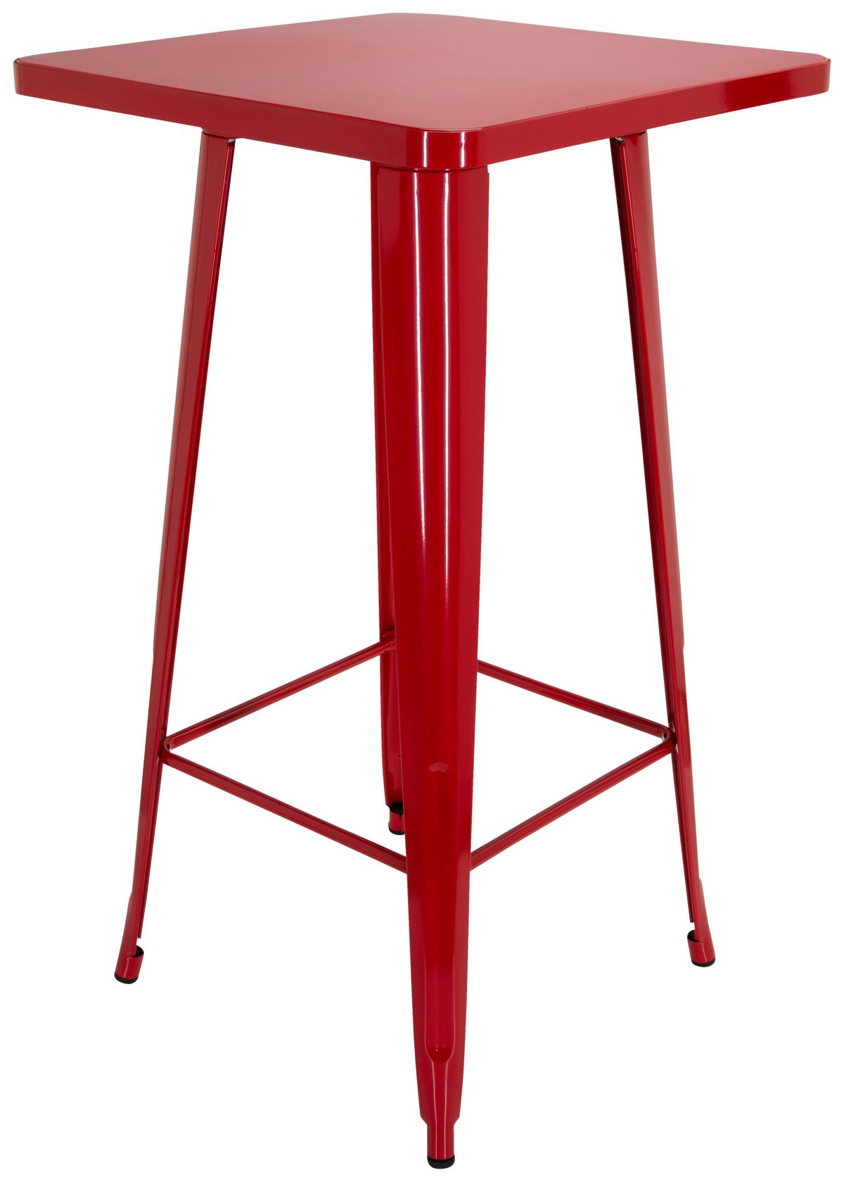 Barska Miza Vantaggio High T, Rdeča - rdeča, Basics, kovina (60/60/103,5cm) - MID.YOU