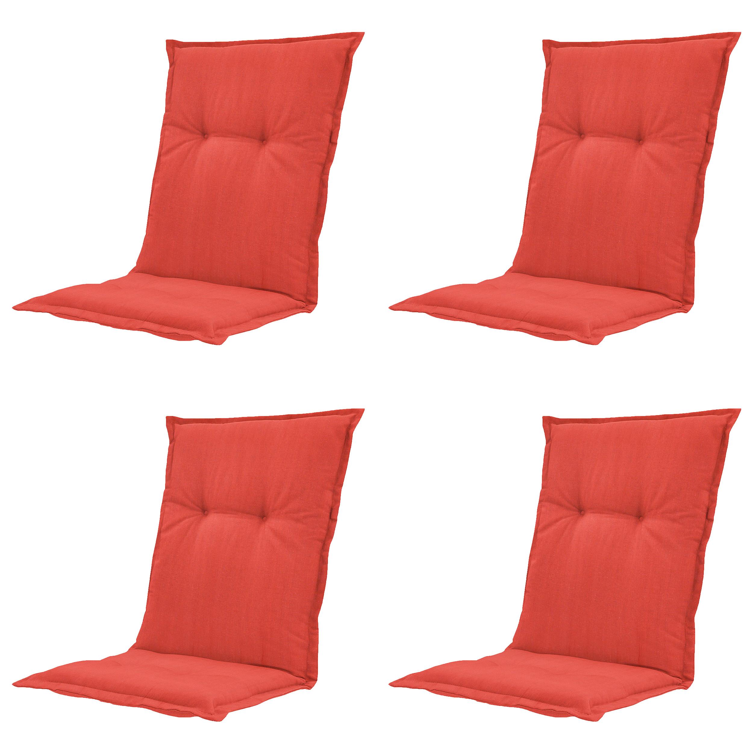 SESSELAUFLAGE BASIC RED AUFLAGE NIED - Rot, MODERN, Textil (50/2/105cm) - Gardenson