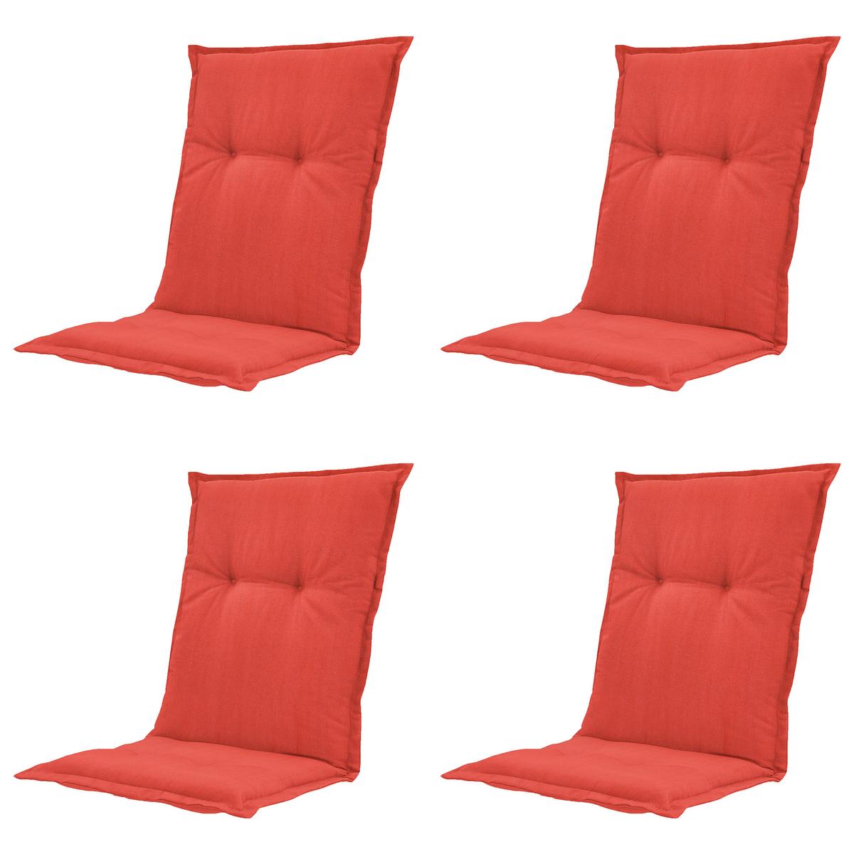 SESSELAUFLAGE BASIC RED AUFLAGE NIED - Rot, MODERN, Textil (50/2/105cm) - Gardenson